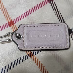 Coach 1.75" Lavender Leather W/Snake Embossed Back Hangtag
